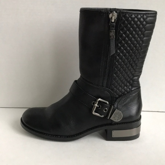 ❌❌N/A❌❌Vince Camuto Whynn Black Leather Moto Boots - Picture 5 of 8